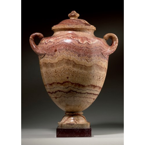 8. A Two Handled Vase and Cover